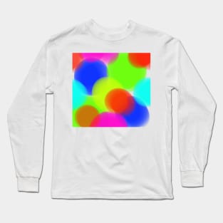 Colorful watercolor abstract texture art Long Sleeve T-Shirt